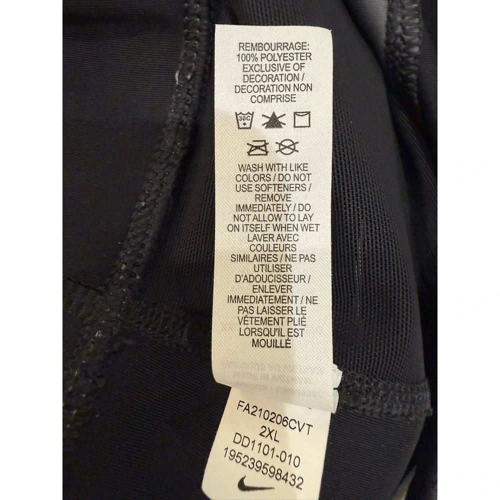 Nike‎ Run Division Womens High Support Sports Bra Black Reflective 2XL
